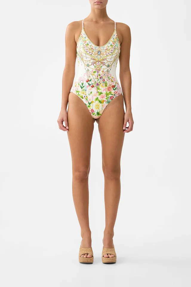 Camilla eBoutique SCOOP NECK ONE PIECE WITH CROSS BACK STRAPS THE CALL OF CATALONIA from CAMILLA, photo 1 of 1