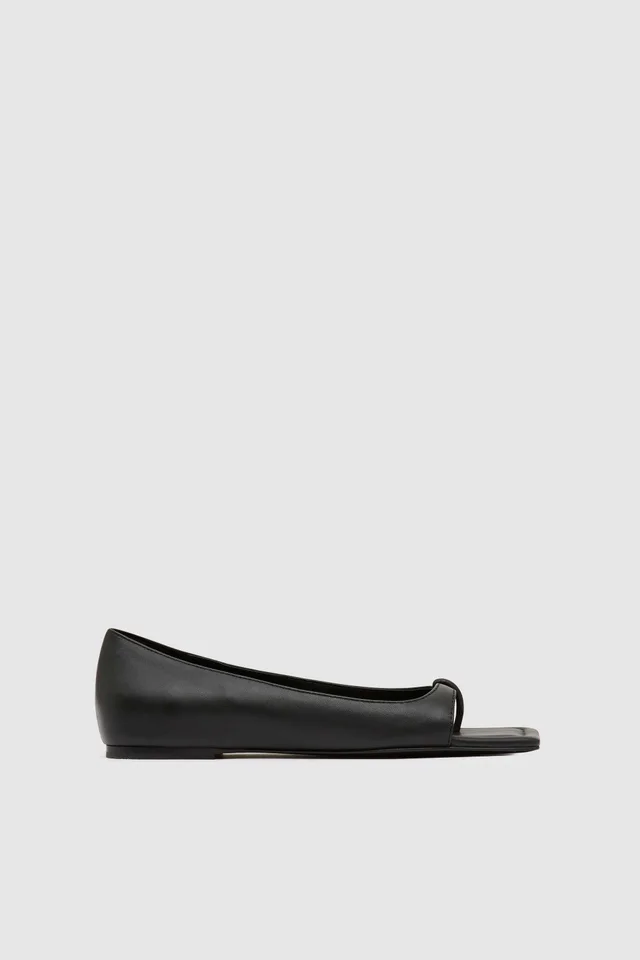 St Agni 90s Square Toe Flat - Black from St. Agni, photo 1 of 1