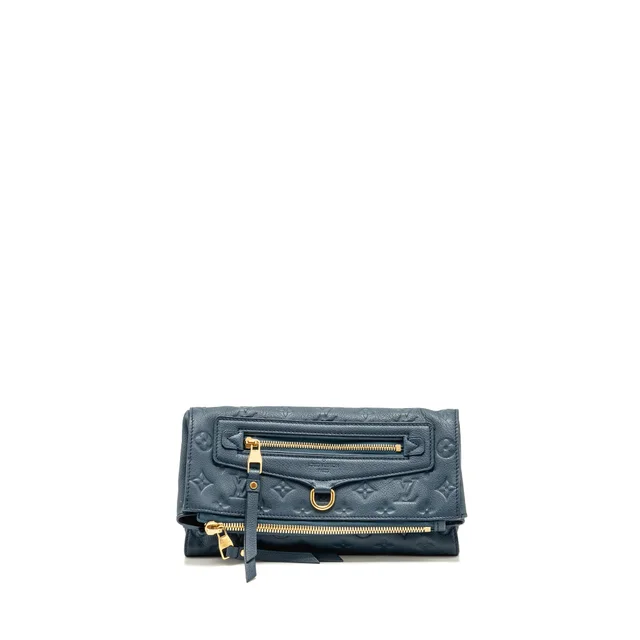Louis Vuitton Petillante Clutch Monogram Empreinte Leather Dark Blue GHW in Blue Leather from EMIER
