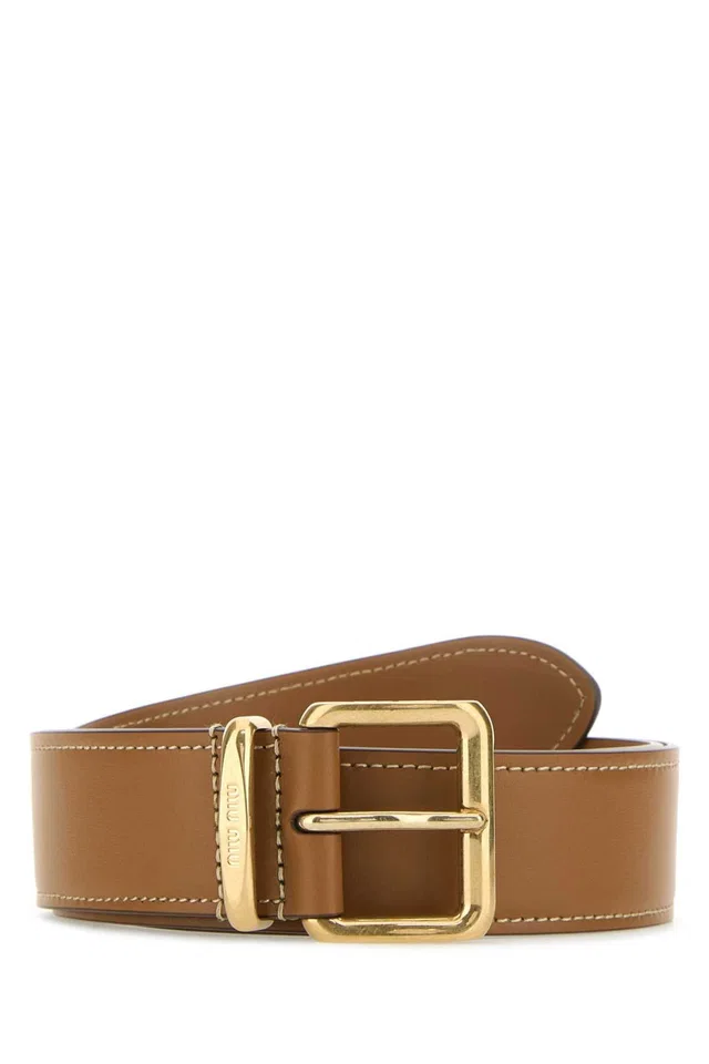 Miu Miu Belt — Caramel Vitello in Leather from HEWI
