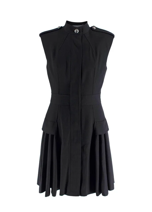 Alexander McQueen Sleeveless Black Dress in Black from HEWI
