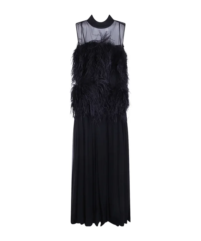 Alberta Ferretti Ethereal Silk Chiffon Feather Gown from SENSER, photo 1 of 1
