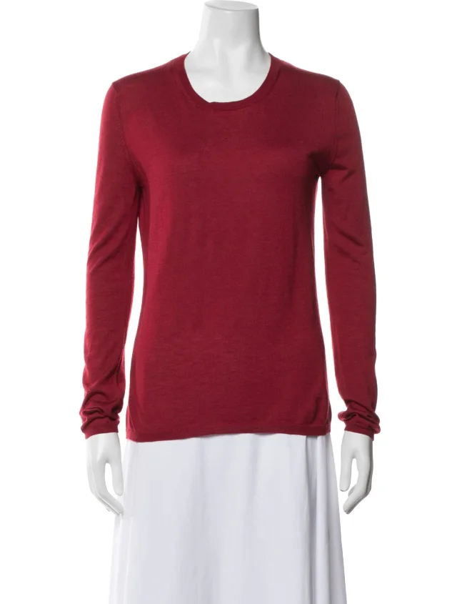 Miu Miu 2012 Cashmere Sweater in red Cashmere from The RealReal