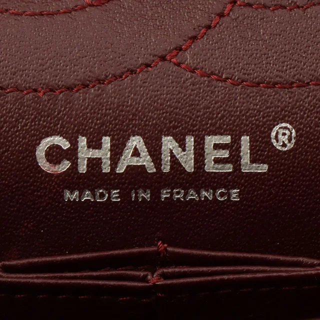 Chanel Around 2009 cotton double flap 2.55 chain shoulder bag Black from VINTAGE QOO TOKYO, photo 6 of 14