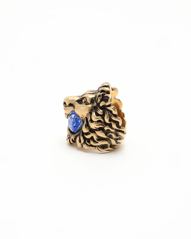 Gucci Lion Rhinestone Ring, size 51 from A Retro Tale, photo 3 of 6