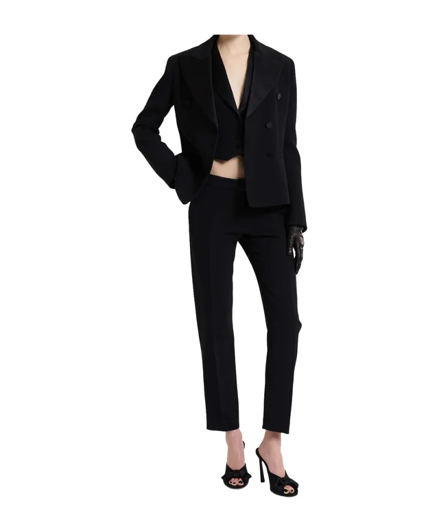 Ermanno Scervino Boxy smoking jacket in cady, photo 2 of 5 from SENSER