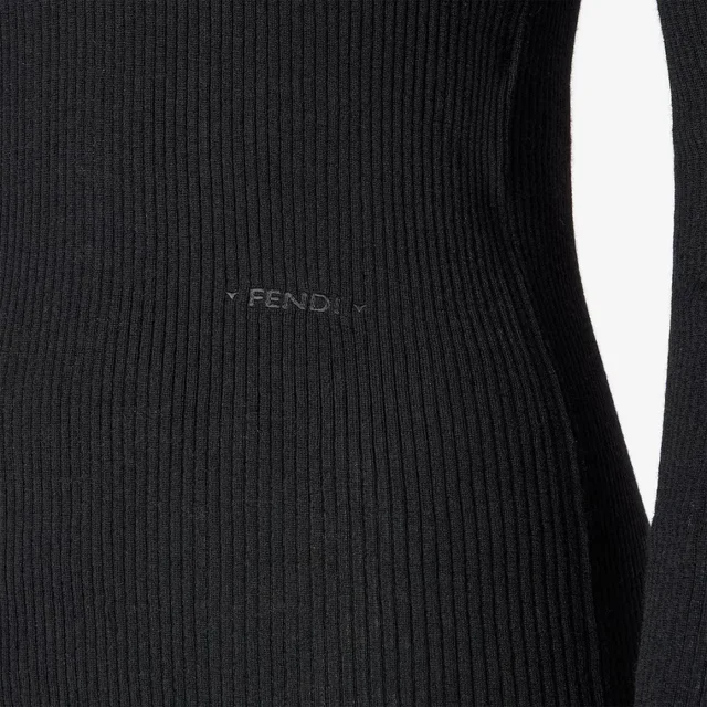 Fendi Black wool ribbed jumper, image 1 of 1 from SENSER