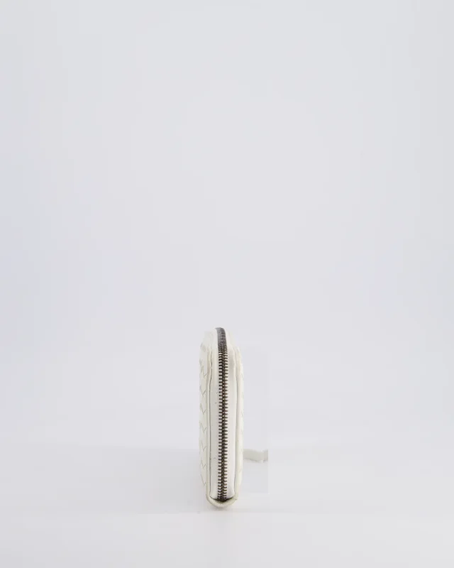 Bottega Veneta Intrecciato Wallet in White Woven leather from Sellier, photo 7 of 12