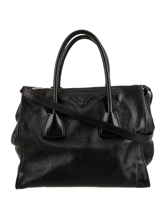 Prada Top Handle Other bag in Black Leather from The RealReal