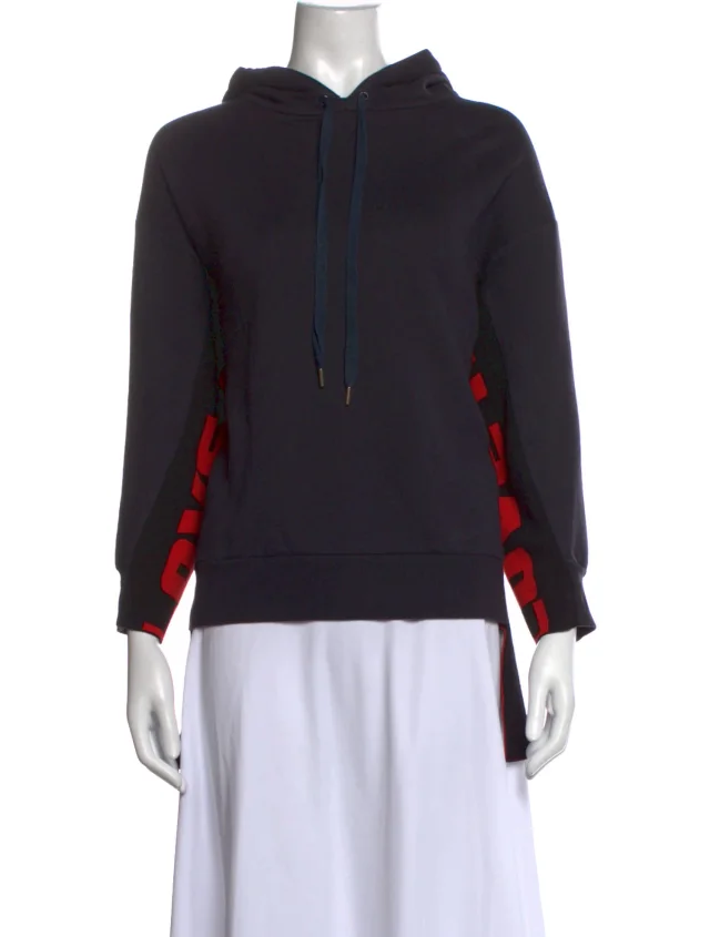 Stella McCartney 2017 Crew Neck Hoodie in black from The RealReal
