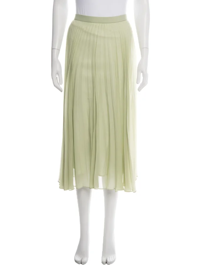 Maison Margiela 2017 Midi Length Skirt in green from The RealReal