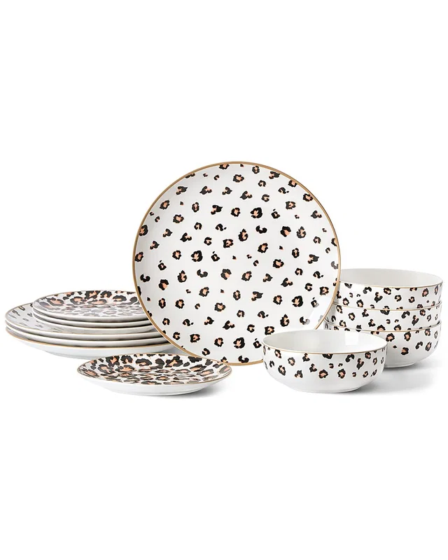 Christian Siriano Majestic 12pc Porcelain Dinnerware Set, image 1 of 1 from Rue La La