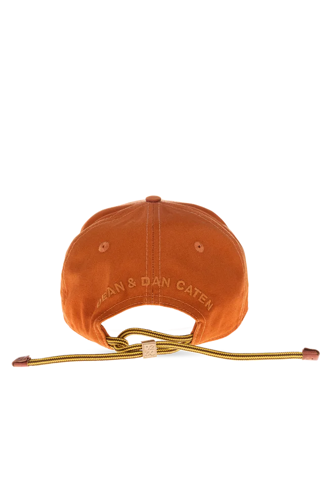 logo-patch distressed baseball cap