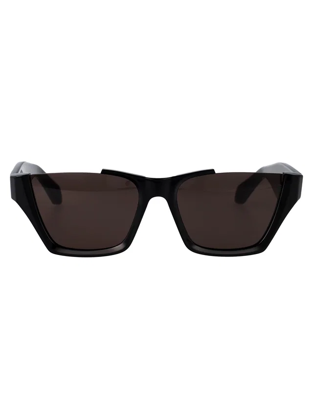 Alaïa Aa0081s Acetate Rectangle Sunglasses — Black in Black from HEWI