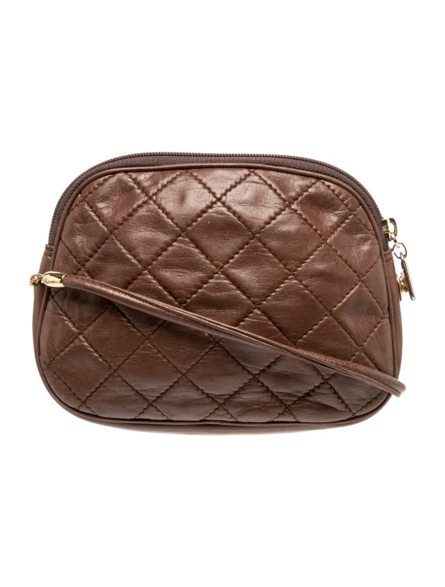 Judith Leiber Crossbody Bag in brown|red Leather from The RealReal, photo 4 of 6