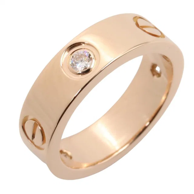 Cartier Ring Love 18k Pink Gold Diamond in Pink from The Reluxe