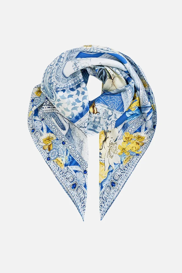 Camilla eBoutique LARGE CRYSTALLED SILK SQUARE SCARF DE NADA GRANADA from CAMILLA, photo 1 of 1