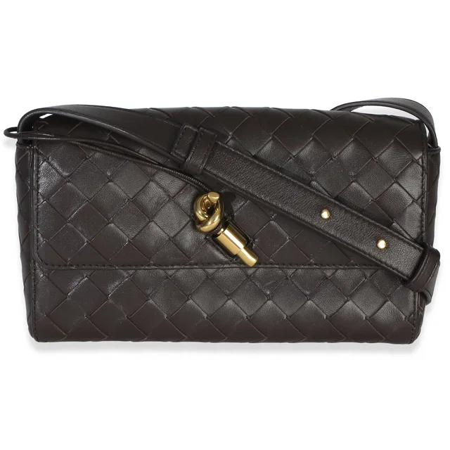 Bottega Veneta Fondant Intrecciato Nappa Andiamo Crossbody in Nappa leather from myGemma