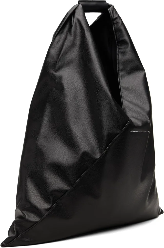 MM6 Maison Margiela Black Classic Triangle Tote, photo 7 of 8 from SSENSE