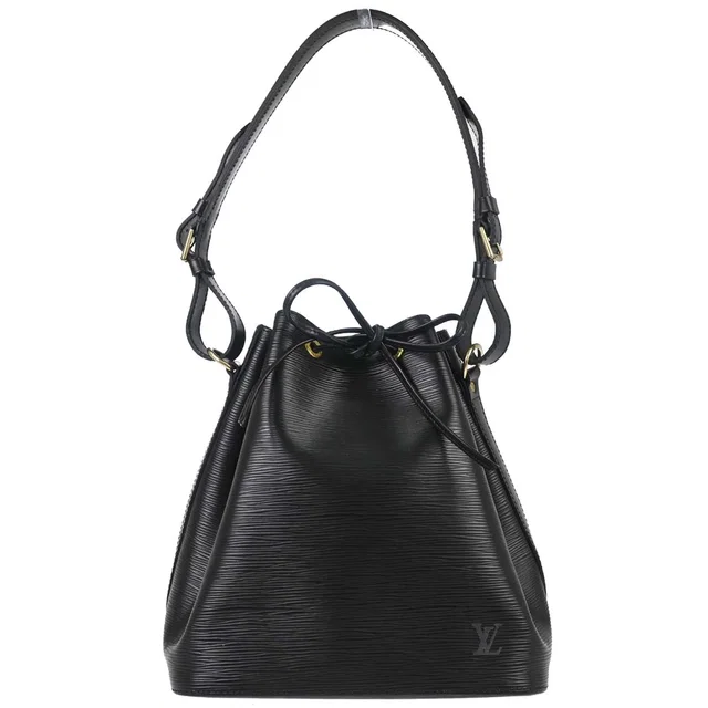 Louis Vuitton Black Epi Petite Noe Shoulder Bag M59012 in Black Leather from AMORE Vintage Tokyo