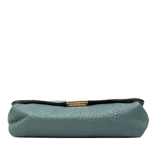 Blue Burberry Medium Grained Calfskin Mildenhall Crossbody in Blue Caviar leather from Designer Revival, photo 2 of 2
