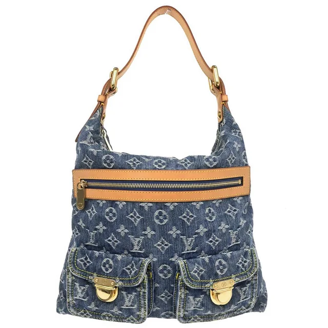 Louis Vuitton Monogram Denim Baggy GM Shoulder Bag M95048 in Denim from AMORE Vintage Tokyo