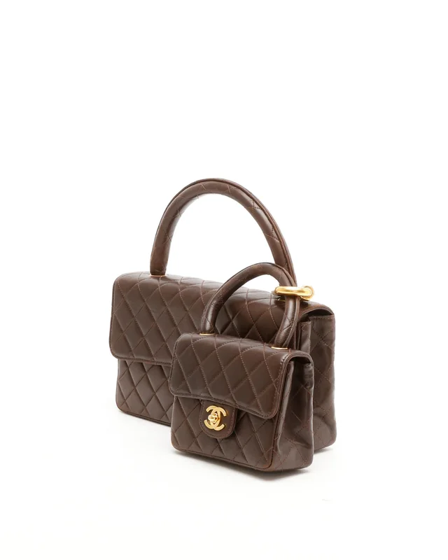 Chanel Kelly Parent and Child Flap Bag Set in Lambskin from A Retro Tale, photo 2 of 14