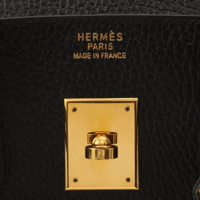 Hermès 1996 Birkin 35 Black in Black from VINTAGE QOO TOKYO, photo 6 of 13