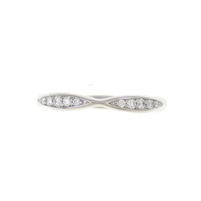 Chanel Camellia Half Eternity Platinum Ring in Silver Platinum 950 (Pt950) from LuxUness, photo 2 of 5