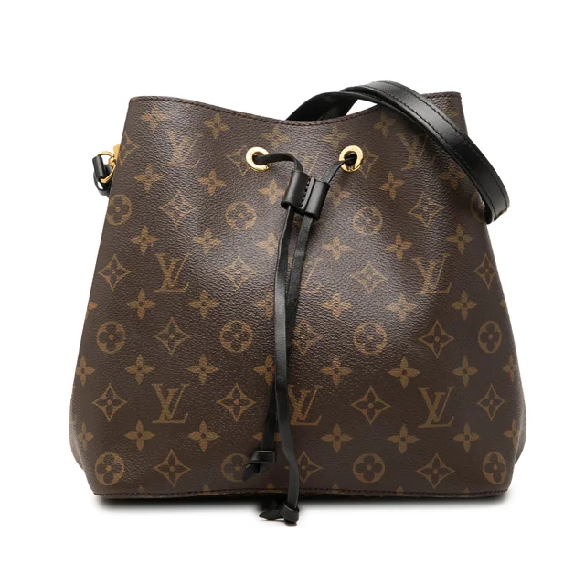 Brown Louis Vuitton Monogram Neonoe MM Bucket Bag in Brown Coated canvas from Designer Revival, photo 1 of 1