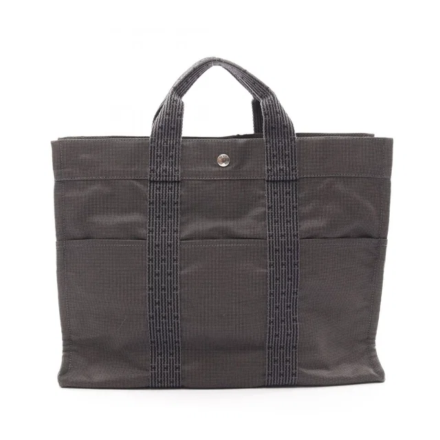 Hermès Tote Bag Herline MM Gray in Grey Canvas from The Reluxe