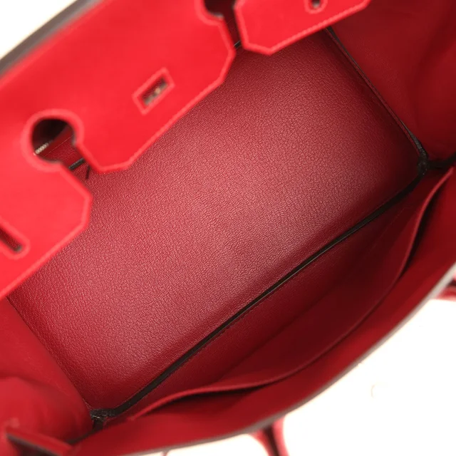 Hermès Birkin 35 Rouge Grenat Epsom Palladium Hardware in Red Epsom leather from Madison Avenue Couture, photo 8 of 9