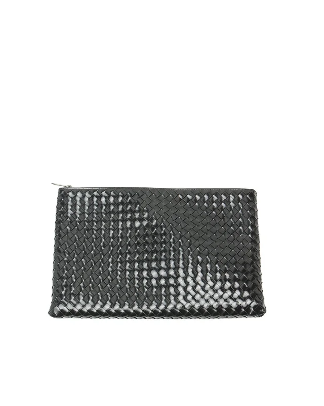 Bottega Veneta Intrecciato Patent Pouch in Patent leather from A Retro Tale, photo 2 of 3
