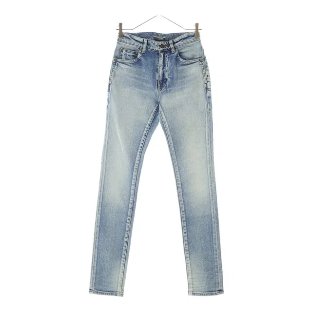 Saint Laurent Skinny Pants Indigo in Denim from The Reluxe