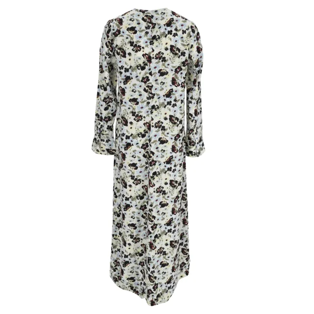 GANNI Crepe Maxi Dress in Floral Print Viscose, photo 3 of 6 from ShopSimon