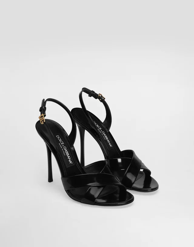 Dolce & Gabbana Logo Plaque Sandals, photo 2 of 6 from SENSER
