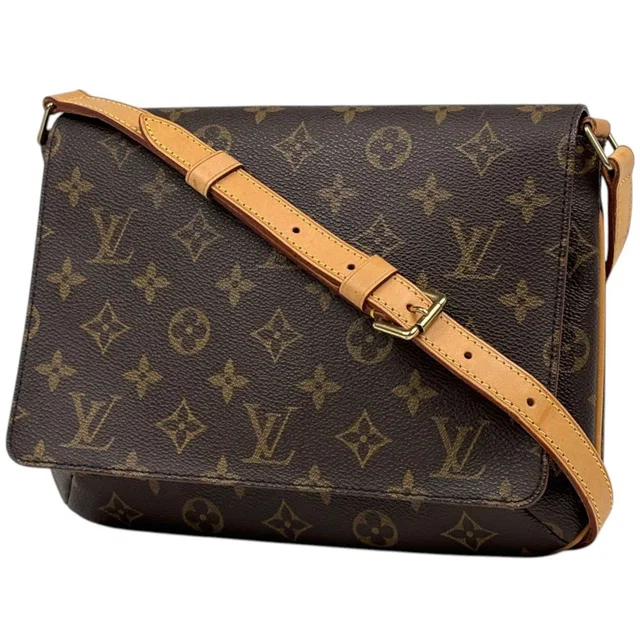 Louis Vuitton Musette Tango Shoulder Bag Short Monogram Brown in Brown from The Reluxe