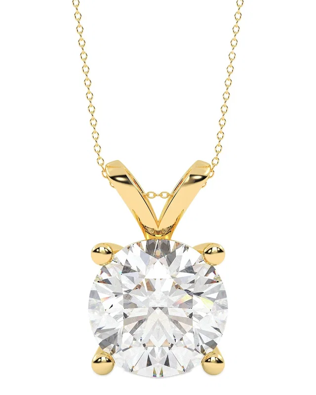 Lab Grown Diamonds 14K 5.00 ct. tw. Lab-Grown Diamond Necklace, image 1 of 1 from Gilt