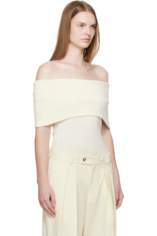 La Collection Off-White Scarlet Top, photo 2 of 5 from SSENSE
