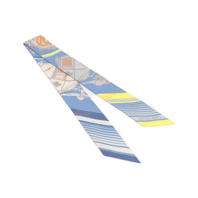 Hermès Ex-Libris Twilly Scarf in Silk from The Reluxe