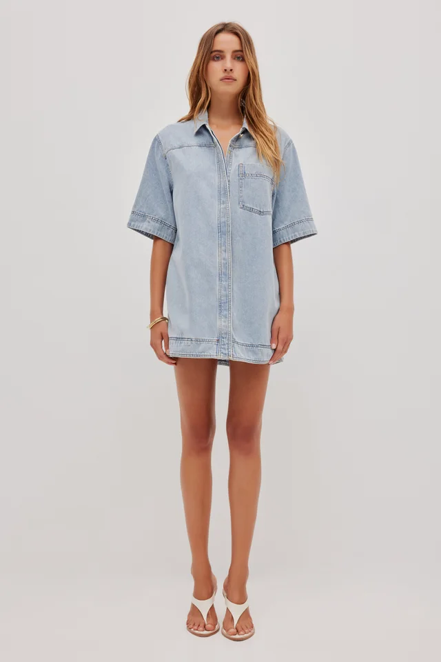 AJE Corrie Denim Mini Tunic Dress from Aje, photo 1 of 1