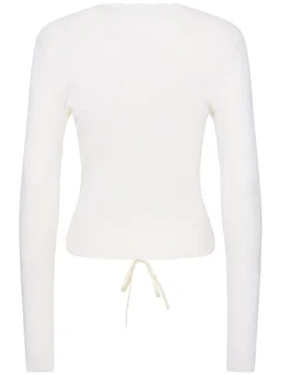 Dion Lee Lace-up top in 49% Nylon, 47% Cotton, 4% Elastane, photo 5 of 5 from LUISAVIAROMA