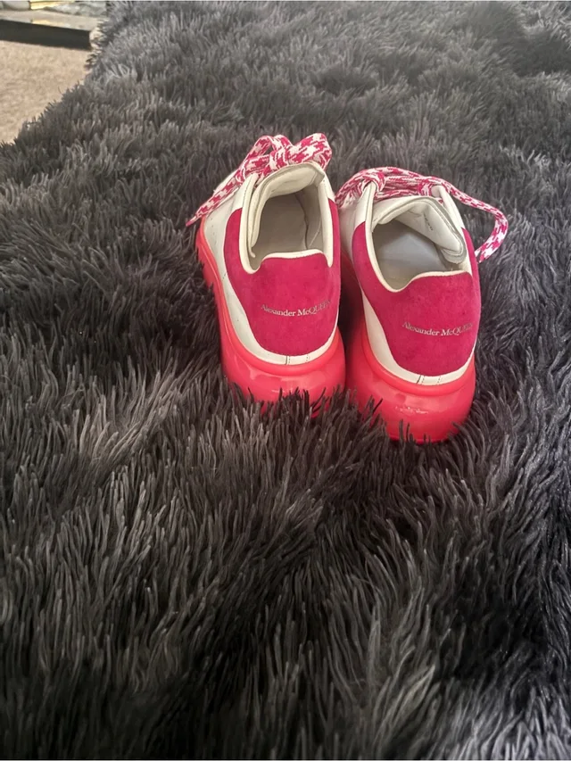 Alexander McQueen Platform Sneakers in pink|white Suede from Poshmark