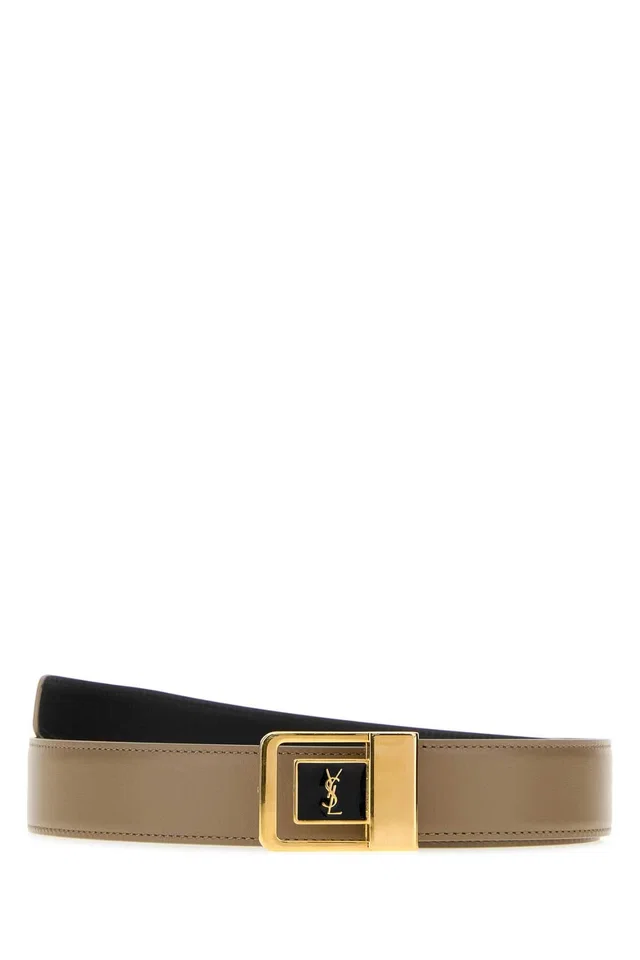 Saint Laurent Belt — Beige in Beige Calfskin from HEWI