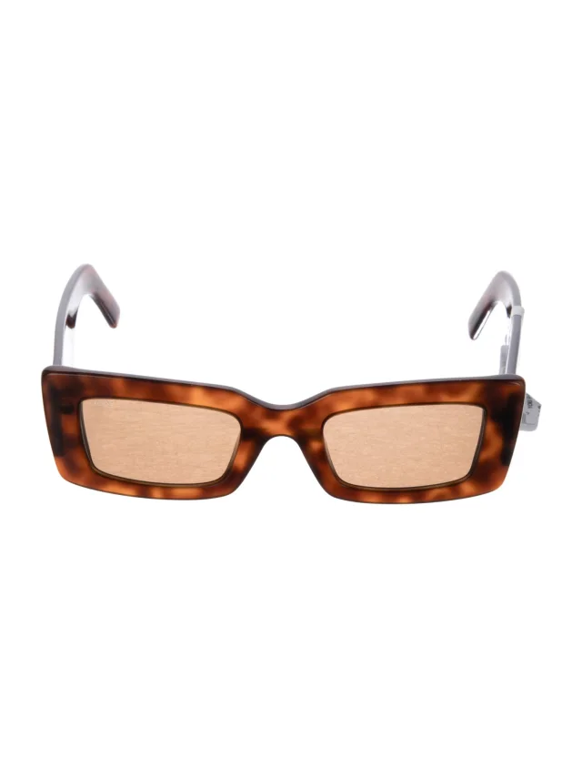 Tod's Square Tinted Sunglasses in brown|red from The RealReal