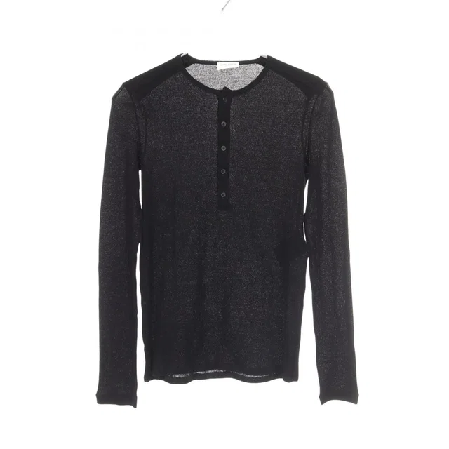 Saint Laurent Top Henley Neck Cotton Top from The Reluxe