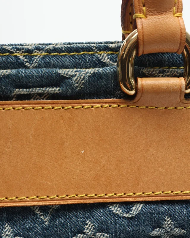 Louis Vuitton Monogram Denim Flat Shopper Bag in Denim from A Retro Tale, photo 10 of 12