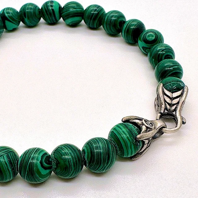 David Yurman Spiritual Bead Bracelet Sterling Silver With Malachite 8mm in green from Poshmark