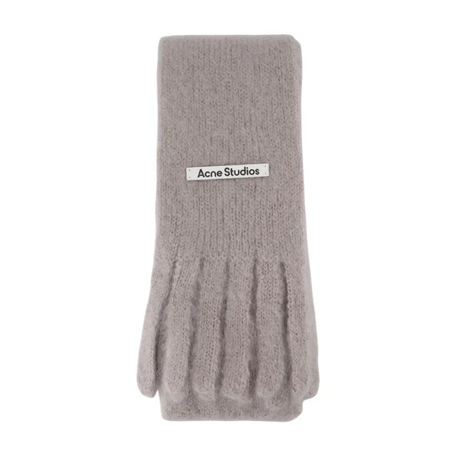 Acne Studios Wool Gloves — Gray in Grey Wool from HEWI