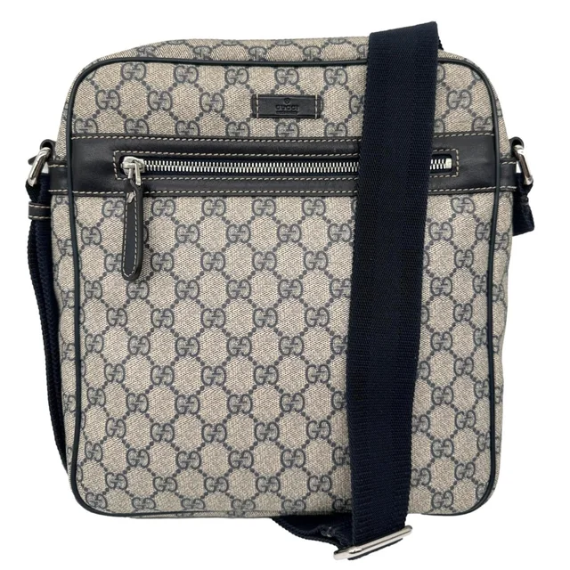 Gucci GG Supreme Canvas Messenger Bag Beige 201448 in Beige Canvas from Dallas Designer Handbags